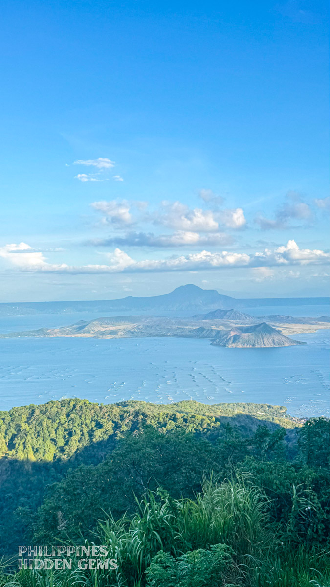 A view of Taal Lake and Taal Volcano.