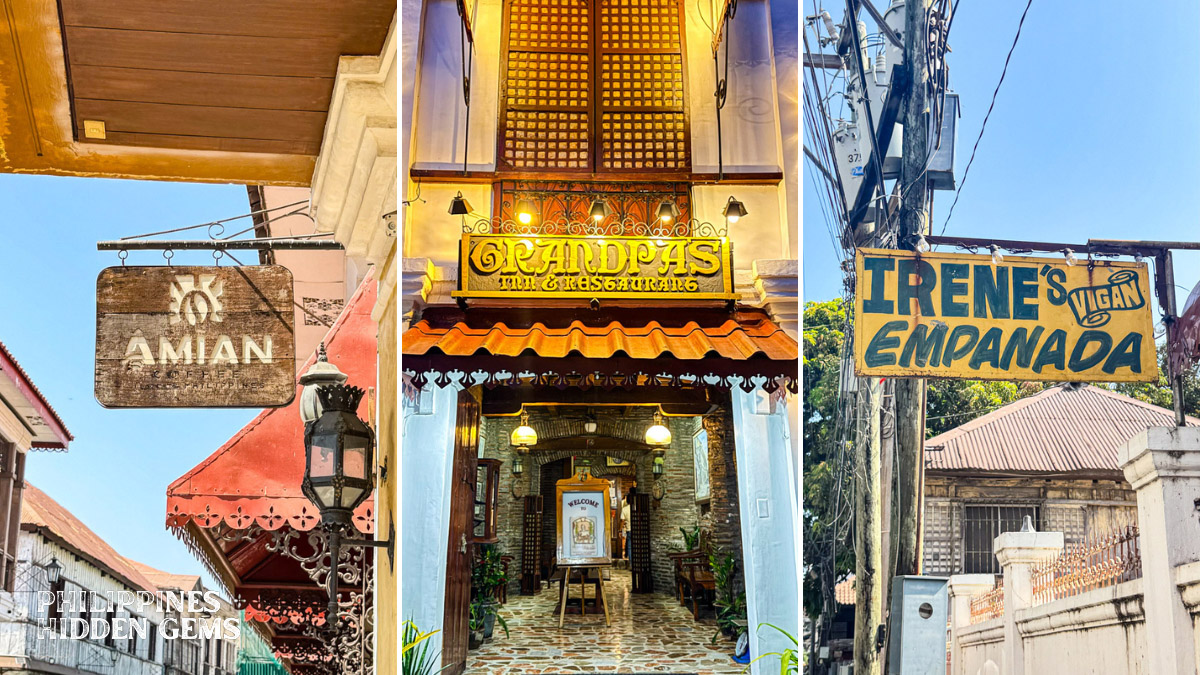 A photoset of signs of the best restaurants in Vigan City, Ilocos Sur, Philippines.